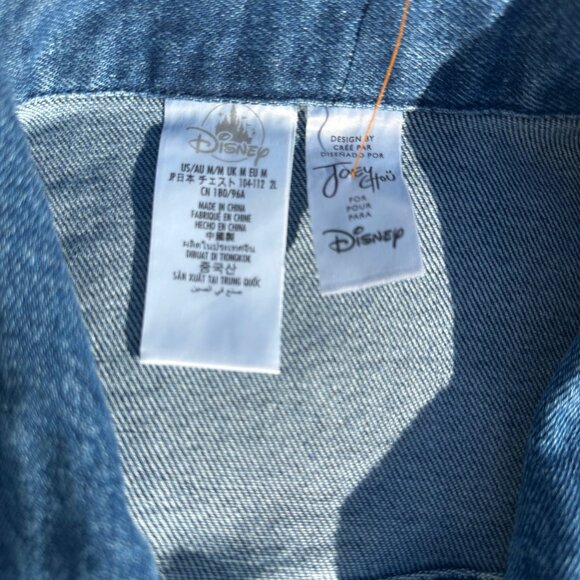 2023 Disney Parks Joey Chou Castle Magic Kingdom Denim Patch Jacket Adult Medium - Picture 5 of 12